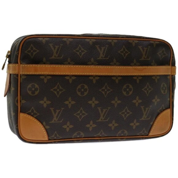 LOUIS VUITTON Monogram Compiegne 28 Clutch Bag - Picture 1 of 16